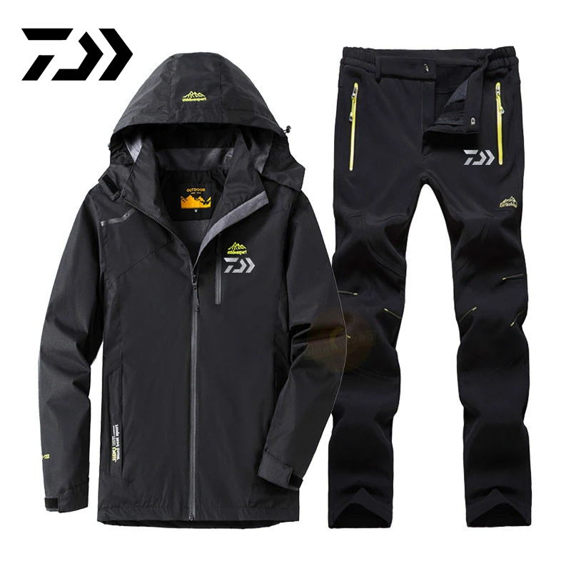 

2020 Daiwa Fishing Clothing Sets Men Breathable Outdoor Sports Windproof Fishing Clothes Waterproof Fishing Jacket Pants Suit