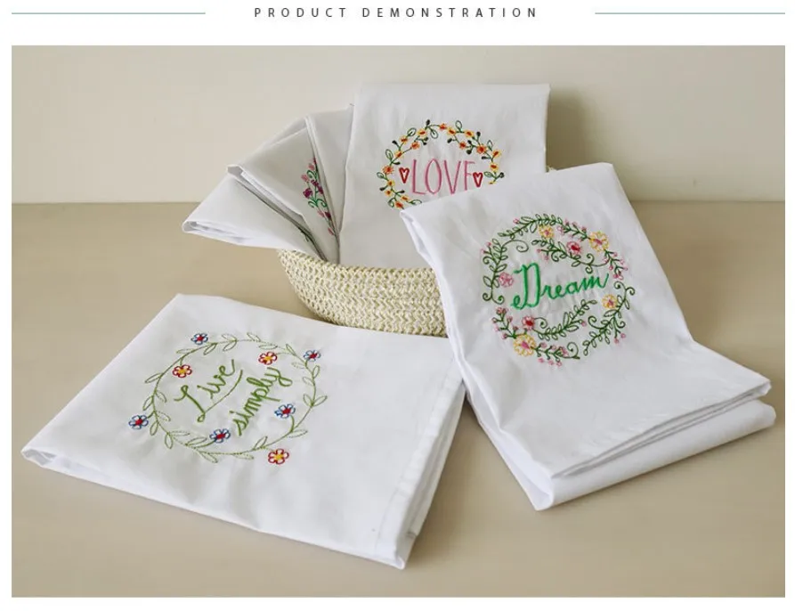 guardanapos de alta qualidade bordados toalhas de chá algodão toalhas de cozinha guardanapos de pano para decoração mariage