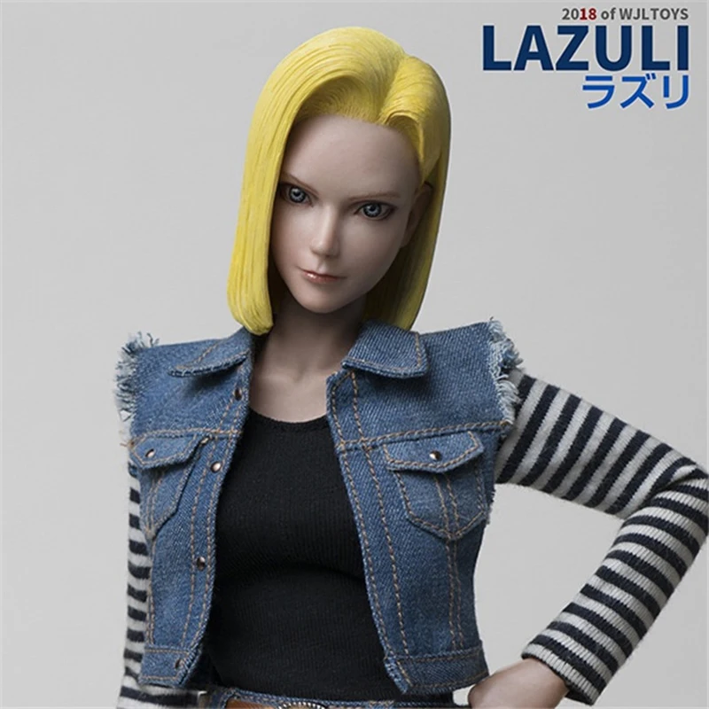 1/6 весы ПВХ пластмассовая фигурка DragonBall Android 18 лазурь TY-007 с рисунком из аниме «Наруто» 12 дюймовая кукла Подвижные модели для вентиляторы коллекция подарков