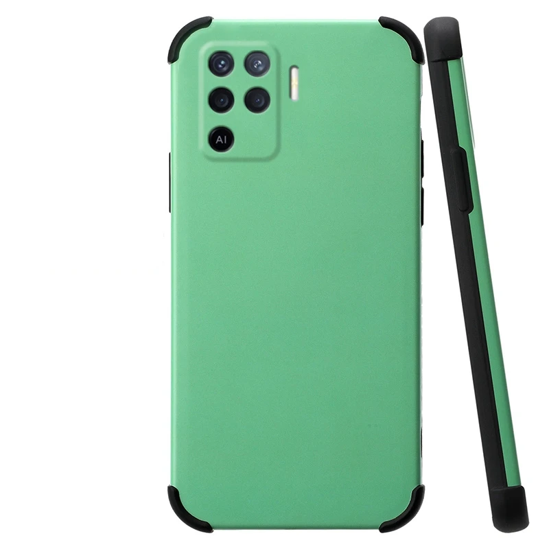 

Case For OPPO Reno 5 Lite Soft TPU Frame Anti-drop Cover Camera Protection Hard Back Protective Case For OPPO Reno5 F
