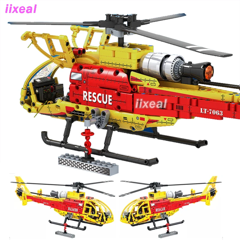 663 шт. вертолет городской полиции 1:20 модель пожарного аварийно спасательное