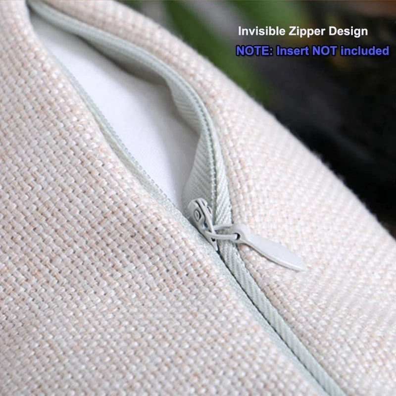 Набор наволочек 18x18 дюймов 4 Льняные Декоративные Квадратные наволочки для