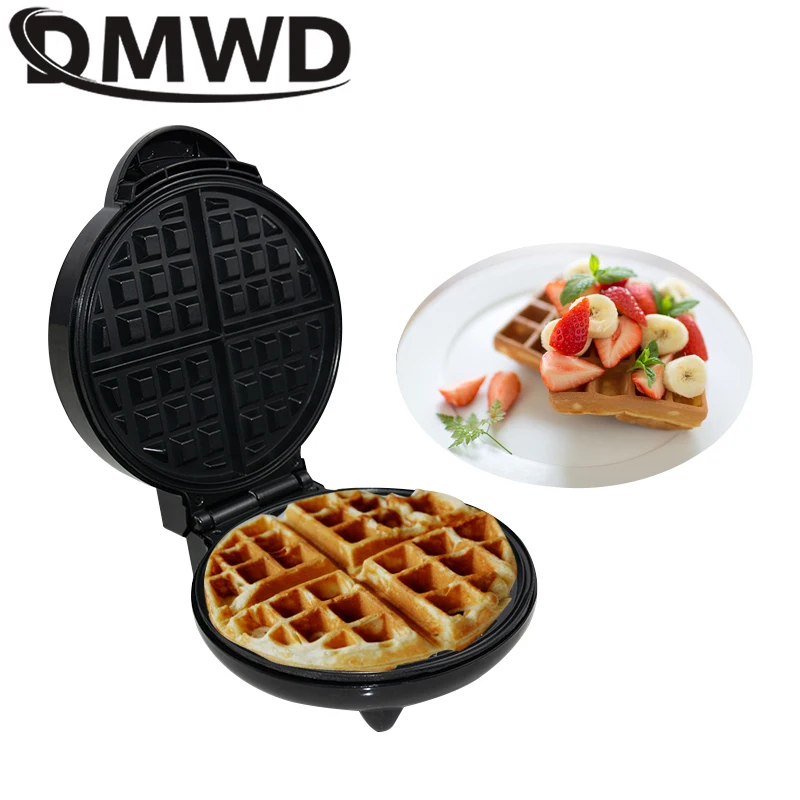 dmwd electric eggs waffle maker multifunction breakfast crepe baking machine mini muffin grill egg cake oven bakeware eu plug free global shipping