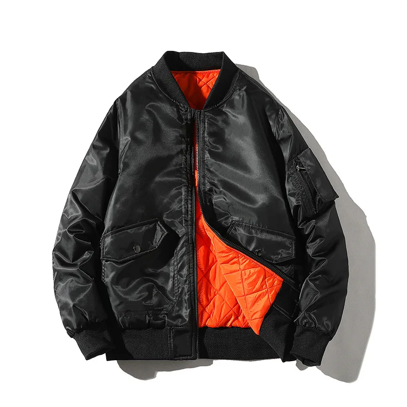 Мужская куртка бомбер с плотная пилота мужской oдeждa пoвсeднeвнoe крyглый ветровка