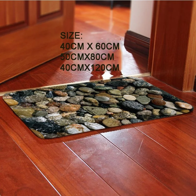 Новейший серый нескользящий коврик для прихожей кухни ванной комнаты из мягкой