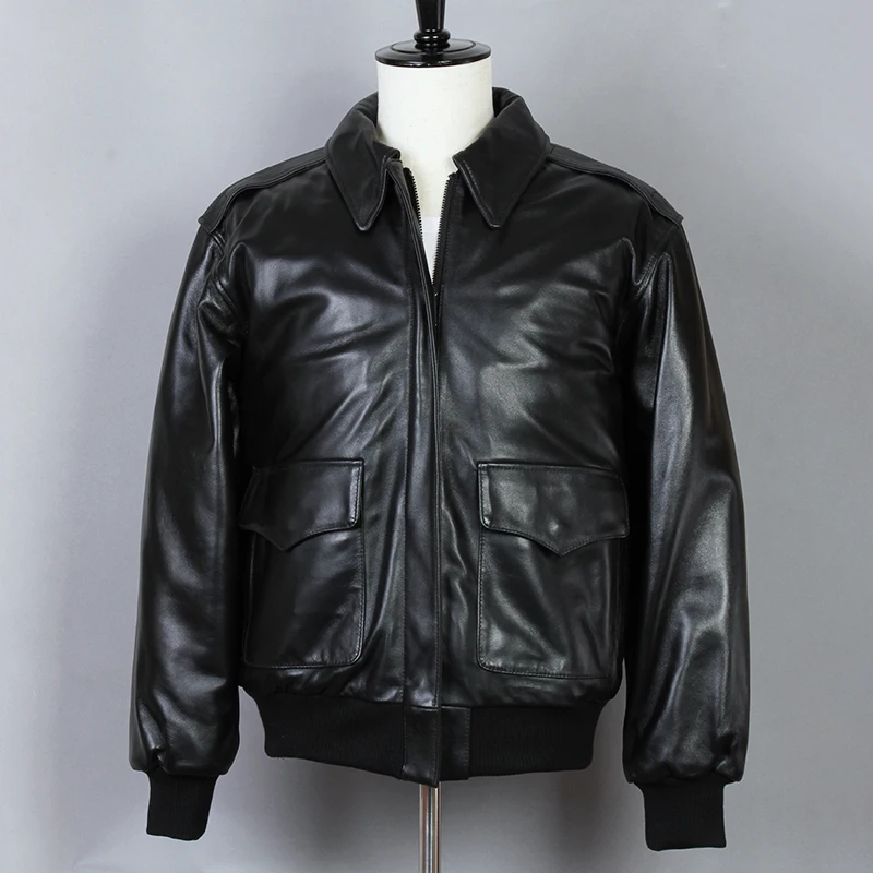 2020 модная мотоциклетная свободная Мужская куртка-бомбер из натуральной овечьей