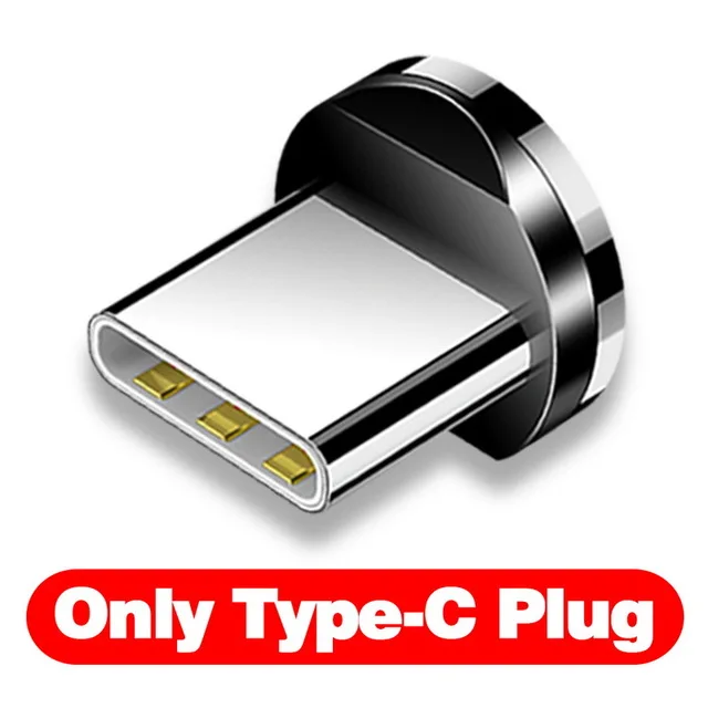 For Type C Plug Магнитный usb-кабель для iPhone XR X 7 8 Micro type C зарядное устройство 2.1A Быстрая зарядка Магнитный зарядный USB-C type-C - Цвет: For Type C Plug