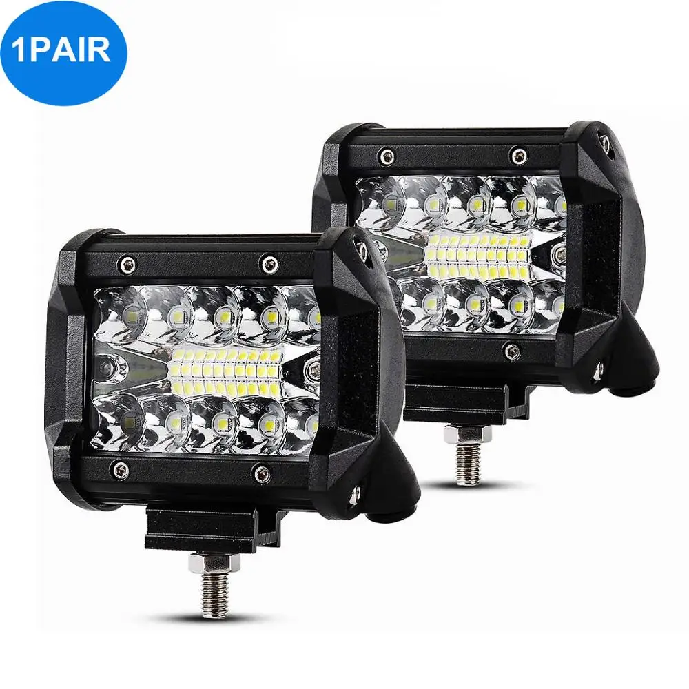 

1PAIR 4INCH LED INDICATOR WORK LIGHT BAR CAR MOTORCYCLE BOAT 4WD SUV ATV TRUCK WAGON COMBO BEAM DRIVING AUXILIARY FOG LAMP 9-30V