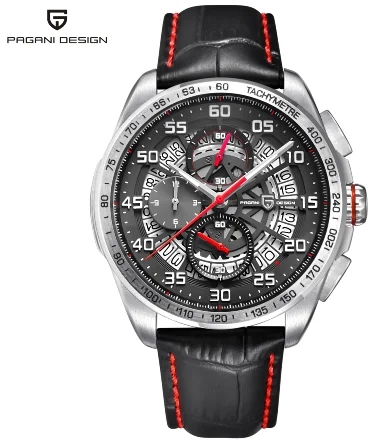 PD 2764-3 PAGANI Дизайн Avant Sport 3D большой циферблат кварцевые мужские часы Роскошные военные армейские черные стальные часы водонепроницаемые наручные часы с хронографом - Цвет: PD 2764-3