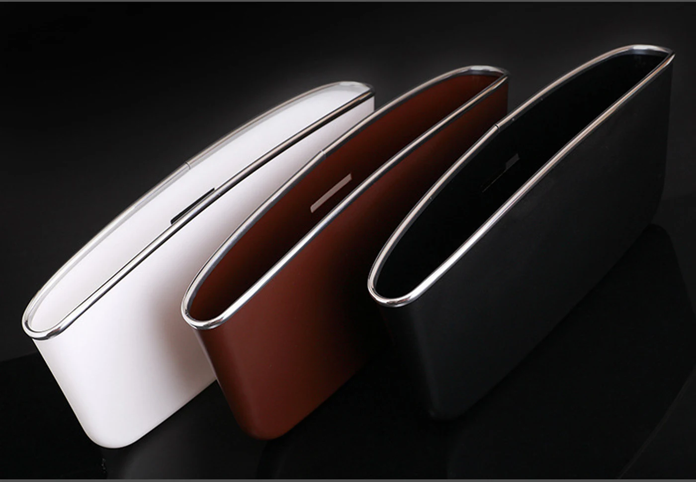 

Car Gap Leather Storage Box Seat Storage Box Car Lychee Pattern Leather Car Storage Box Automotive Interior Accessories
