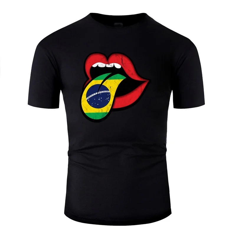 

Fashion Brazil Men T Shirt Comical Homme 100% Cotton Men And Women Tee Shirt Pop Top Tee