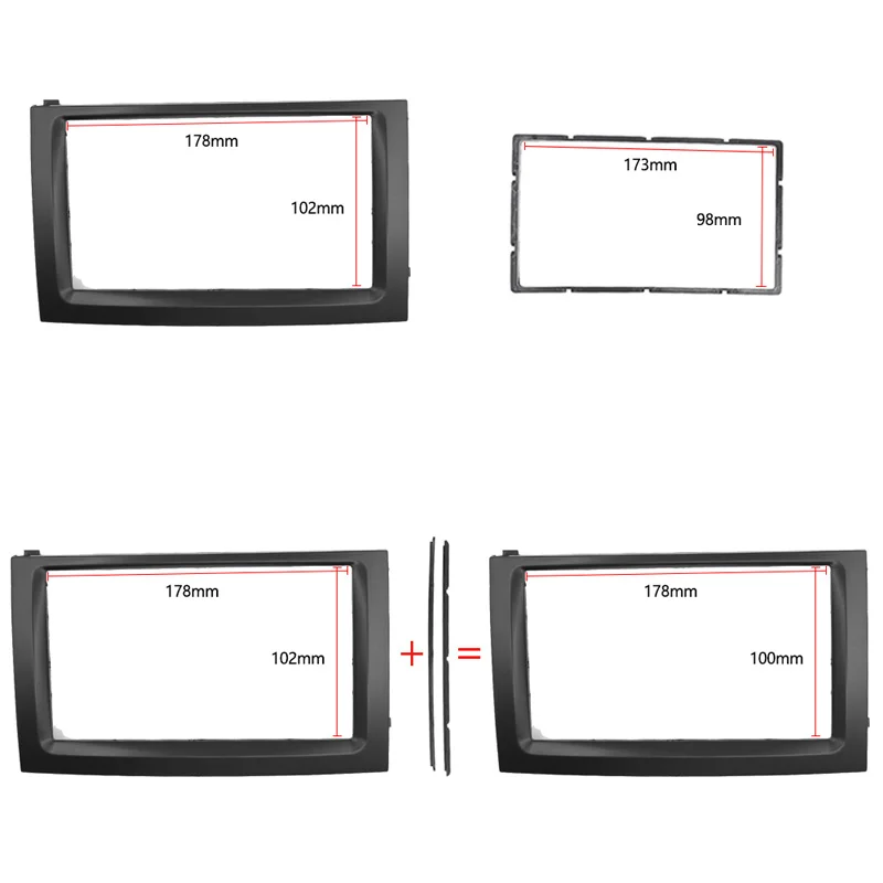 Fascia Для SKODA Fabia 2003-2006 автомобильный DVD CD Радио Рамка панель крепление комплект