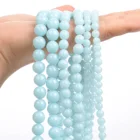 Светильник-голубые светящиеся натуральные камни, светящиеся в темноте круглые бусины россыпью, аксессуары для фотографий 6810 мм