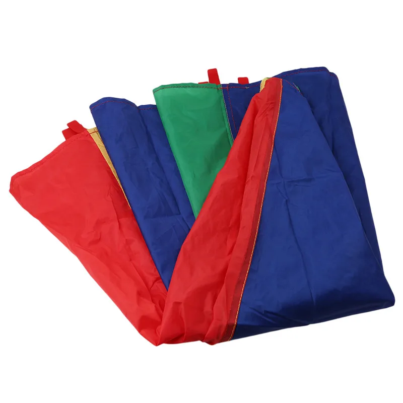 

Diameter 2M Child Kid Sports Development Outdoor Rainbow Umbrella Parachute Toy Jump-sack Ballute Play Parachute 8 Bracelet