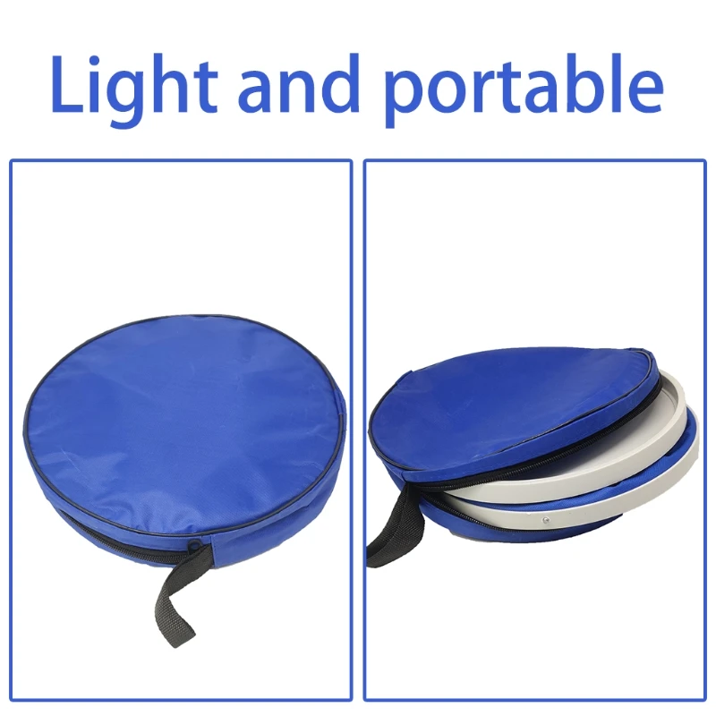 

N58B Foldable Water Container Fishing Bucket, Portable Durable Lightweight Folding Bucket for Fishing, Camping, Hiking