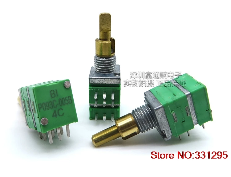 Прецизионный переключатель потенциометра 097 9 мм двухосный тройной 50K + 100K