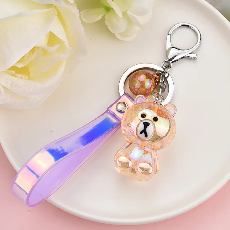 Акриловый Хрустальный брелок для ключей в форме мыши мишки