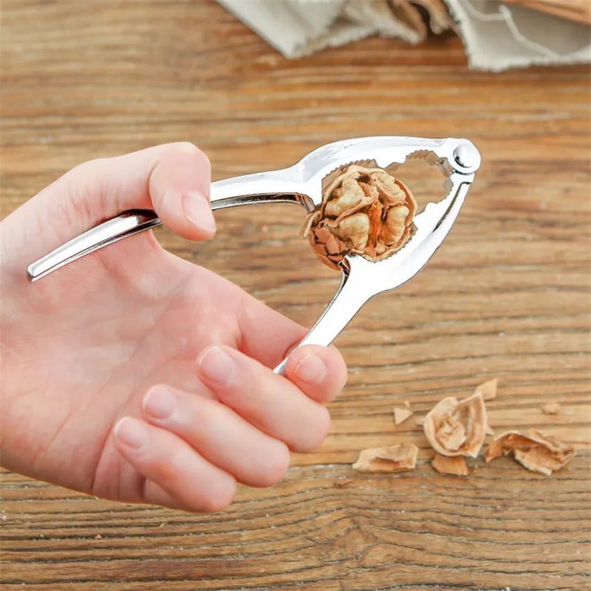1pc Alloy Nutcracker for Nuts Sheller Crack Almond Walnut Pecan Hazelnut Filbert Nut Kitchen Plier ZXH | Дом и сад