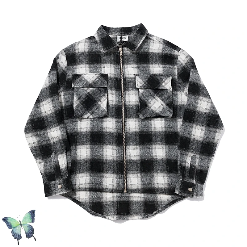 

Рубашка ASKYURSELF фланелевая, мужская, женская, на молнии