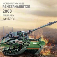world war military panzerhaubitze 2000 self propelled howitzers batisbricks building block ww2 assemble model brick toys