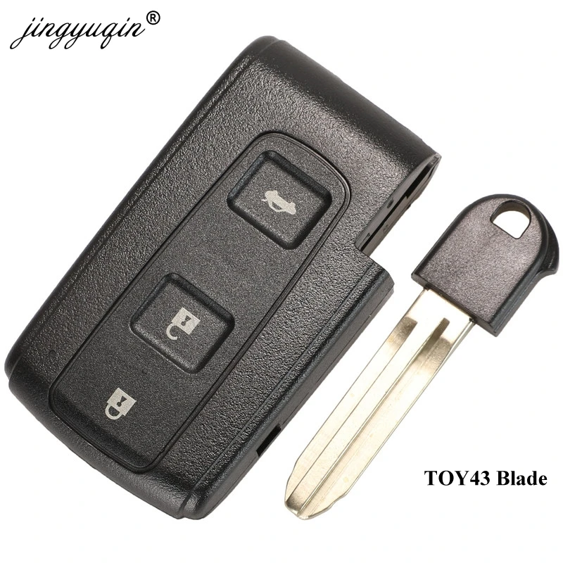 Jingyuqin 2 кнопочный пульт дистанционного управления для TOYOTA PRIUS COROLLA VERSO TOY43 BLADE|case