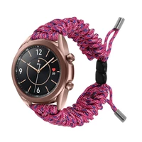 20mm 22mm woven band for samsung galaxy watch 3 41mm 45mm bracelet fabric braided rope strap for samsung active 2 wristband