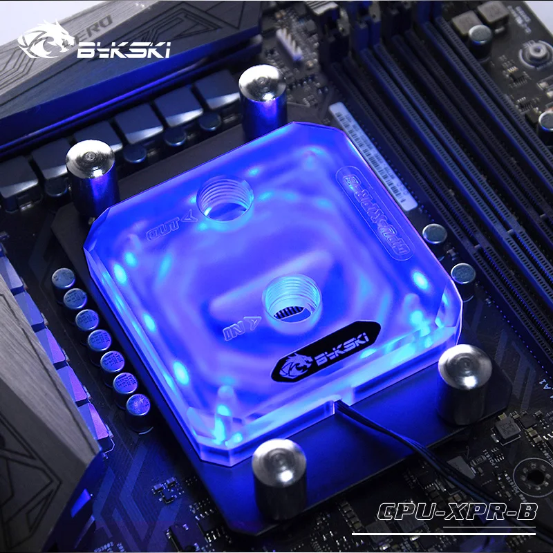 Блок ЦП Bykski для AM3/AM4 Ryzen3/5/7 Матовый акриловый RGB (12 В 4 контакта) RBW (5 3 блок водяного