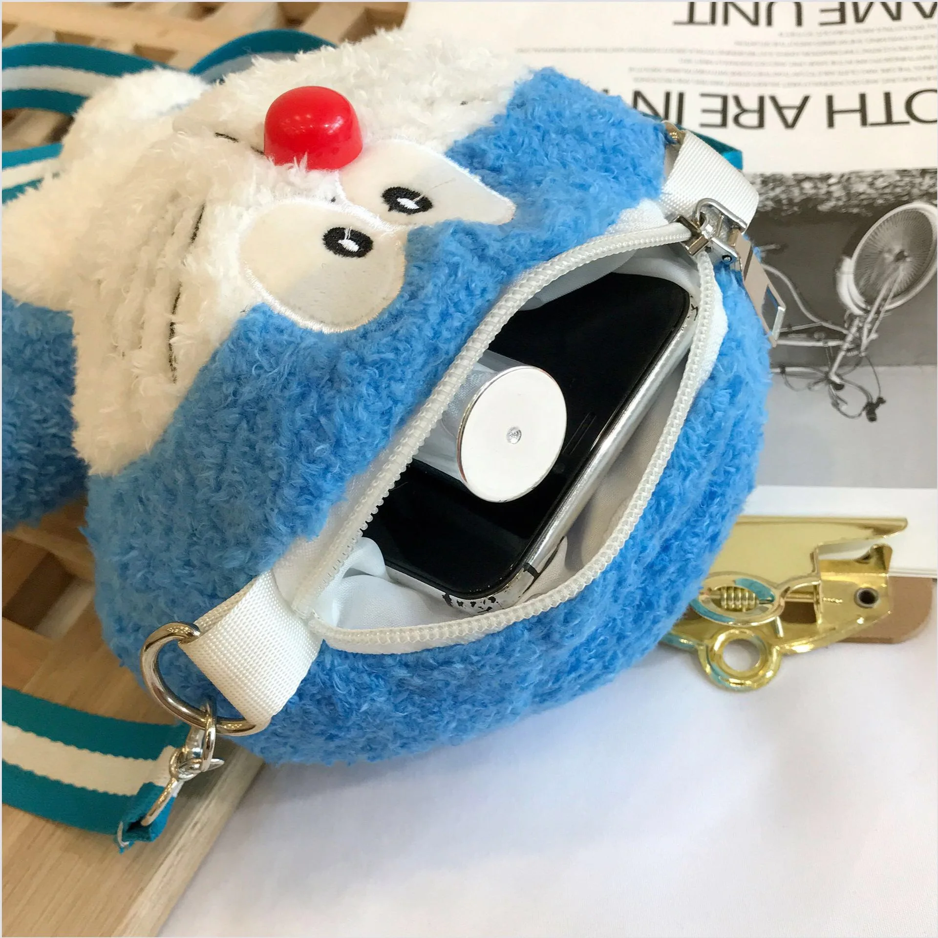 

Doraemon bags wallet Cartoon Cute Plush Lovely Student Bags