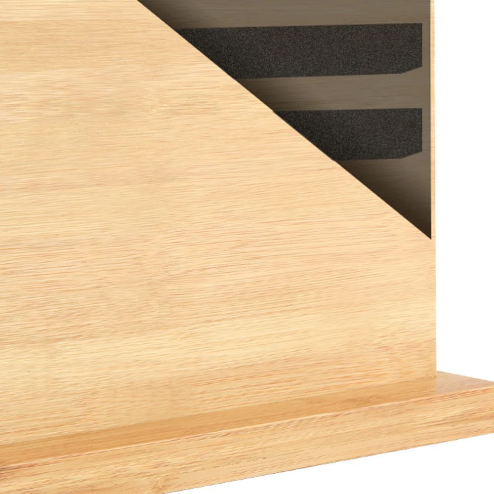 

Double Side Magnetic Holder Wood Eco-friendly Bamboo Block Strong Magnet Kitchen Gadgets Storage Stand Rack