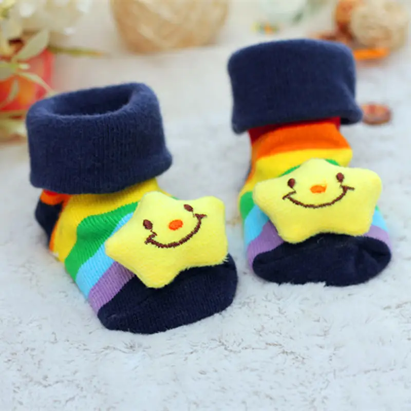 2019 new hot Baby socks rubber anti slip floor cartoon kids Toddlers autumn spring Fashion Animal newborn Cute 0-6-12month | Детская