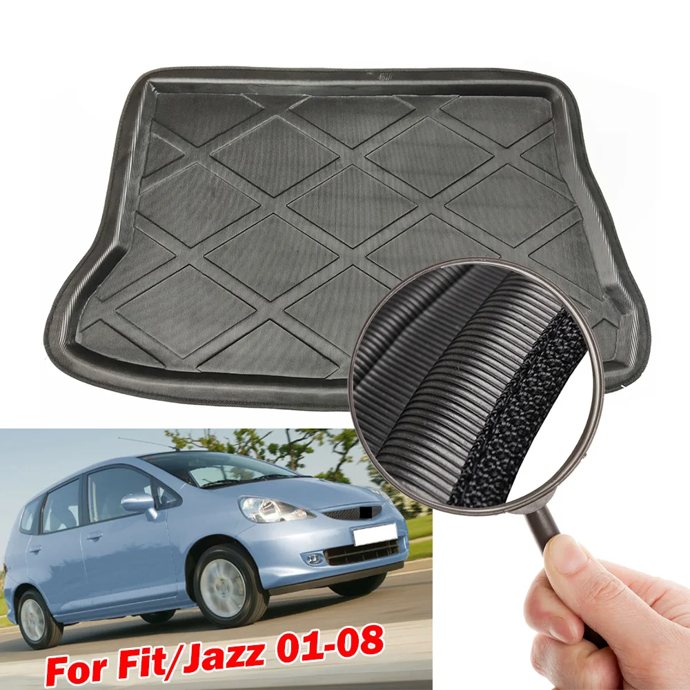 Поднос для багажника Honda Fit Jazz GD 2001 2008 автомобильный поддон напольный коврик