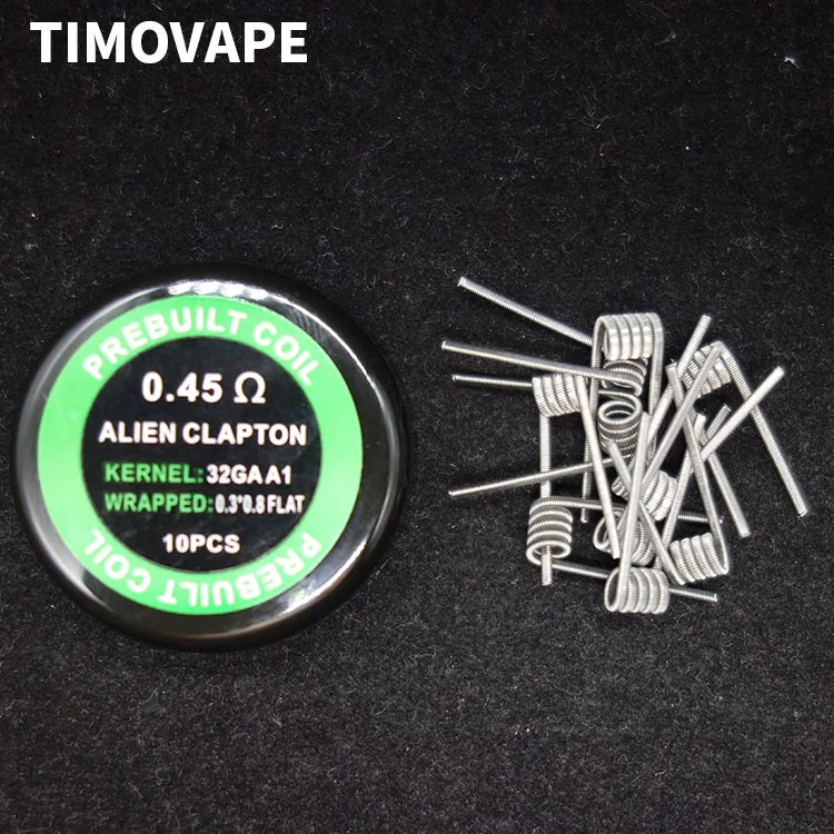 Предварительно собранная катушка Ni80 nichima A1 SS316L нагревательная Alien Clapton DIY готовые