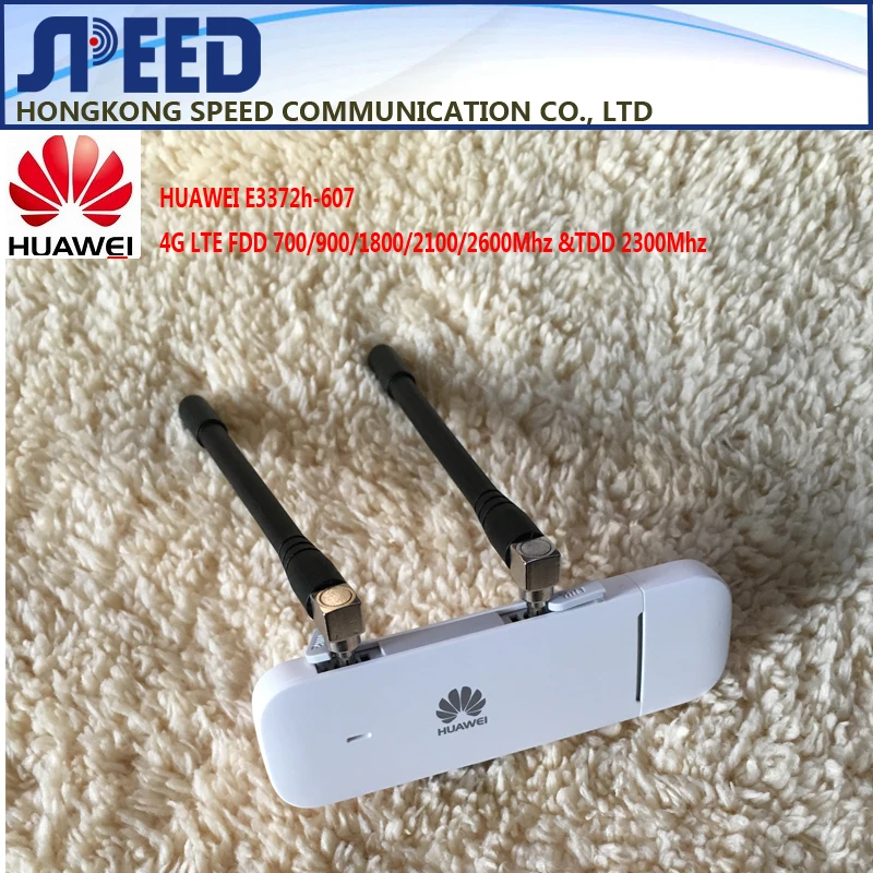 Разблокированный huawei E3372 Hilink E3372h-607(плюс пара антенн) 4G LTE 150 Мбит/с USB модем 4G LTE USB Dongle E3372h-607