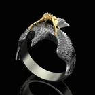 Винтажные женские кольца Орел панк кольца дизайн с изображением животных; Металлические вечерние подарок ювелирные изделия