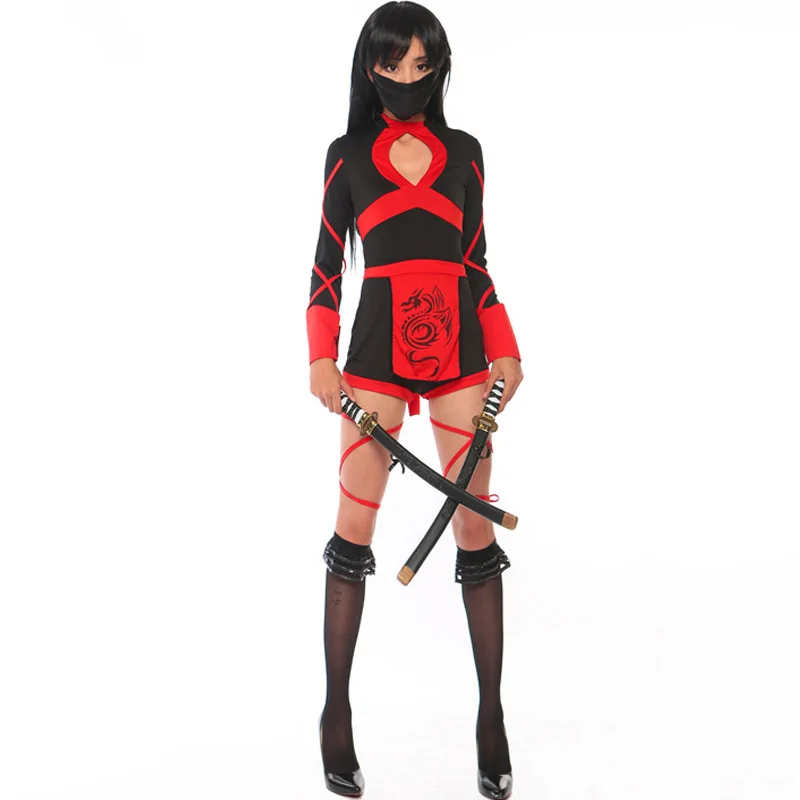 Униформа ниндзя из японского аниме воин косплей костюм игры убийца для взрослых
