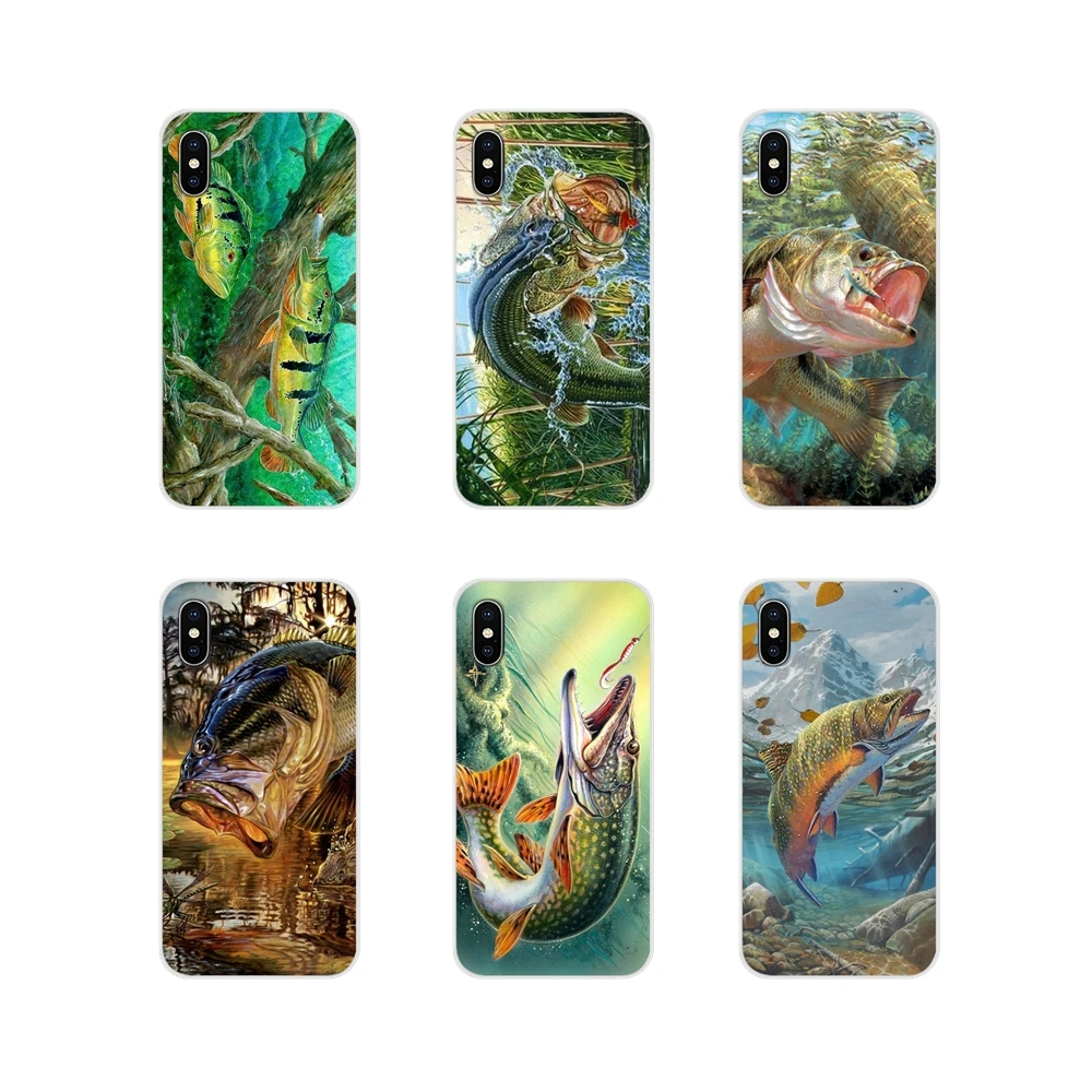 Прозрачные чехлы из ТПУ для Xiaomi Mi4 Mi5 Mi5S Mi6 Mi A1 A2 A3 5X 6X 8 CC 9 T Lite SE Pro с рисунком форели