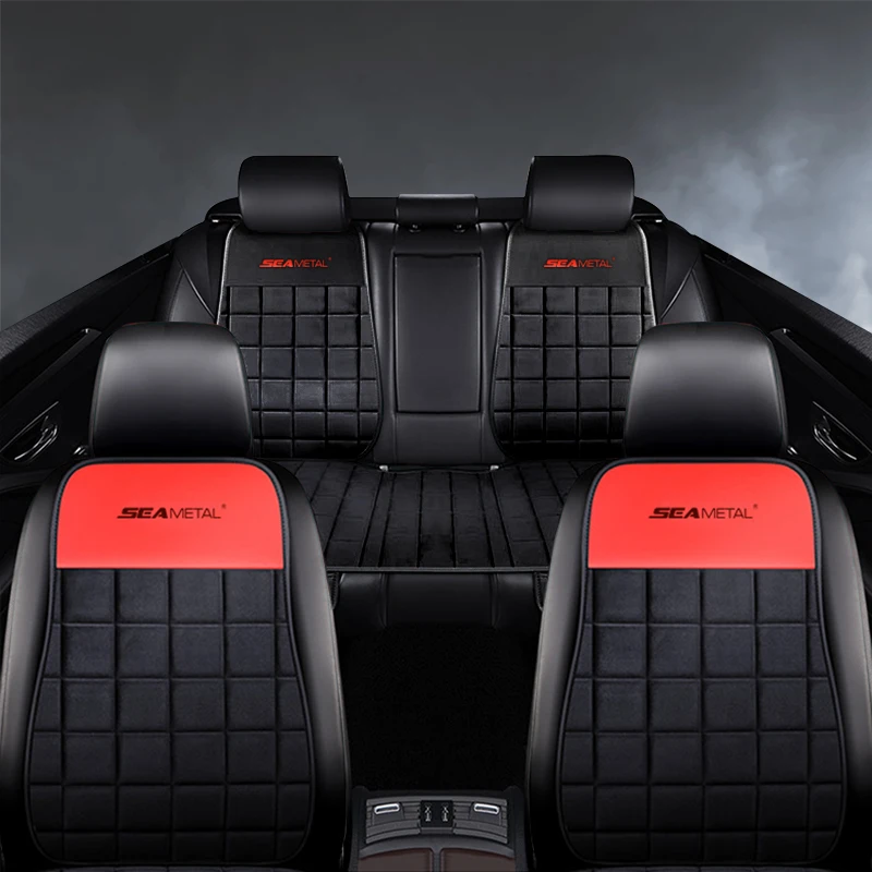 Плюшевые чехлы на сиденья автомобиля роскошный набор чехлов из нержавеющей