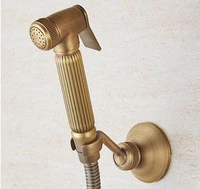 vidric antique bathroom bidet faucet toilet bidet shower set portable bidet spray with brass shower holder and 1 5m hose handhel