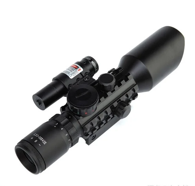 Новый компактный оптический прицел для охоты 3-10x42 + redlaser R/GIllum. Сетка Mil-Dot | Спорт и