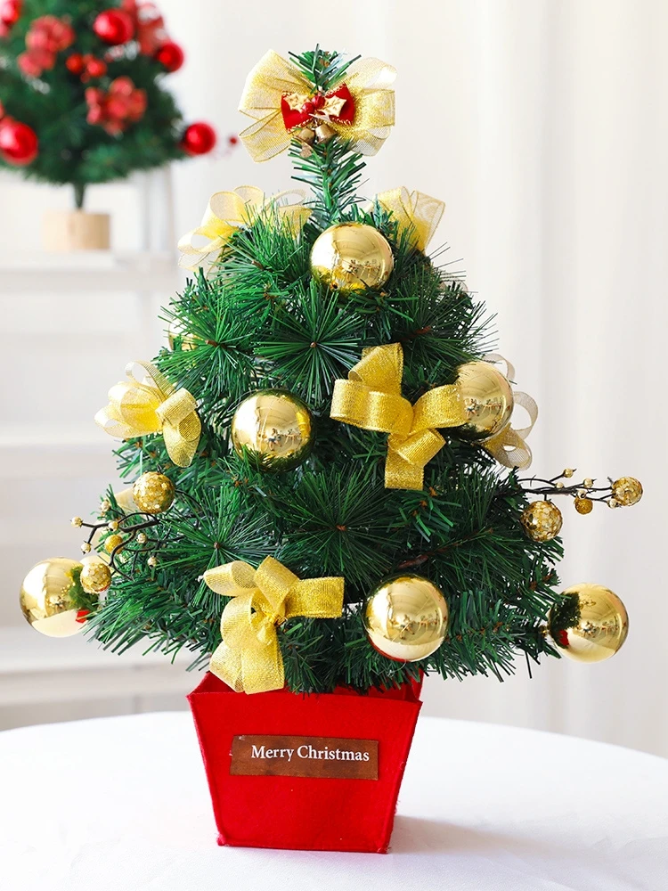 

Artificial Tabletop Christmas Tree Decorations Festival Miniature Tree 45cm Christmas Decorations For Home Navidad C3096