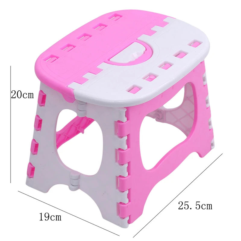 

Folding Stool Camping Chair Seat for Fishing Convenient Plastic Portable Step Stool Home Train Outdoor Indoor Foldable Chair