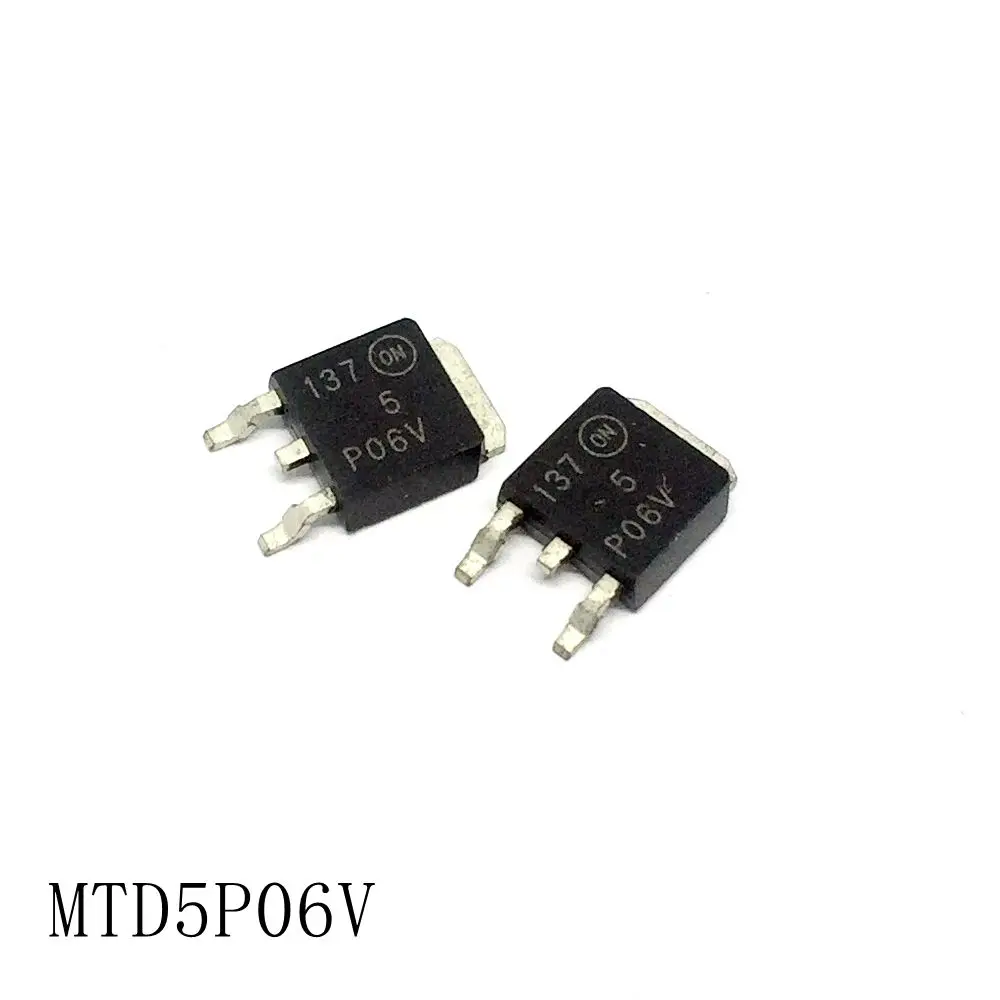 MOS MTD5P06V TO 252 5A/60V 10 шт./лот Новая фотография|Приборы для измерения уровня| |