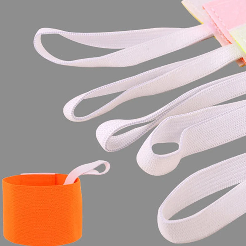 

2019 High Quality Colorful Anti-off Professional Football Soccer Captain Armband Player Arm Band Adjustable Brazalete Armband