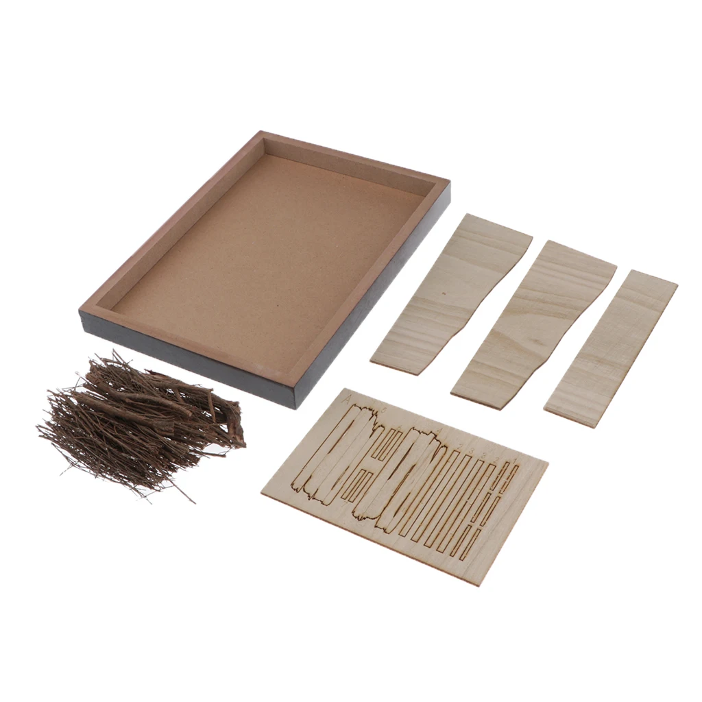 

1/35 Wooden Platform Trench Set Model Kits DIY Scene Layout Accs