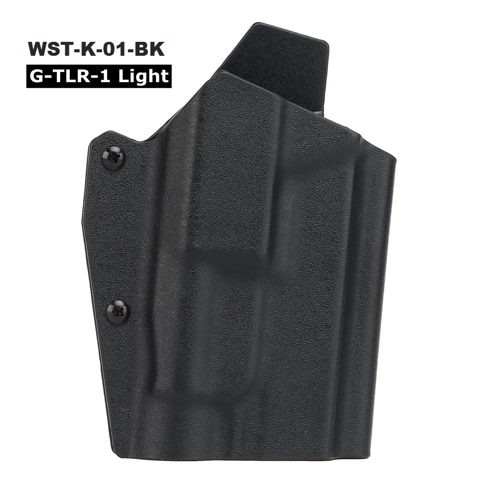 Pistolera IWB KYDEX Glock 17/19/19x/45, funda para pistola, para mano derecha, interior de la cintura, TLR-1 de transporte oculto, ligera