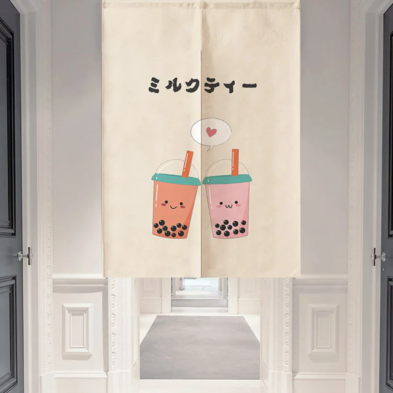 Занавеска для двери магазина молочного чая декоративная подвесная занавеска