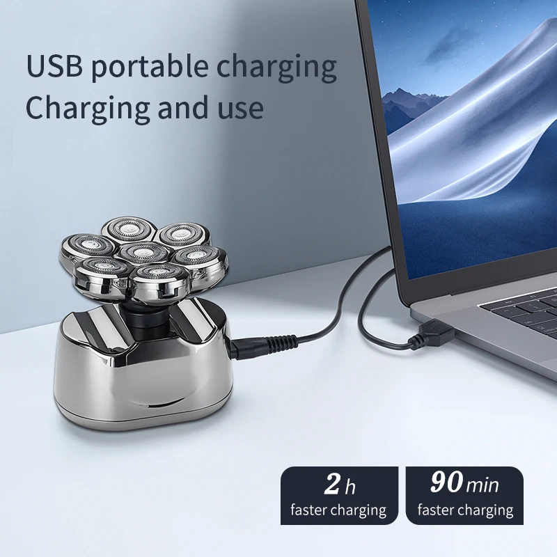 New Shaver For Men 7D Independently 7 Cutter Floating Head Waterproof Electric Razor Multifunction Trimmer | Бытовая техника