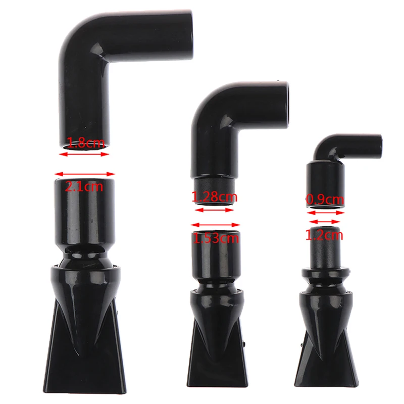 Black Aquarium Tank Pump Duckbill Water Outlet Nozzle Duckbilled Return Pipe Fitting Size S/M/L 1pc | Дом и сад