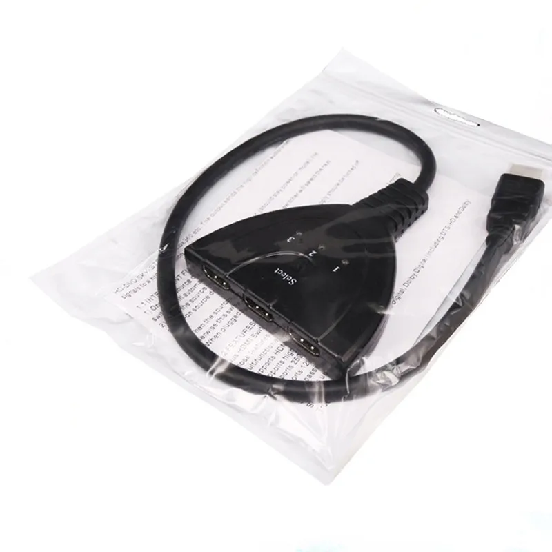 Кабель переключатель 1080P HD HDMI совместимый сплиттер 3 в 1 хаб с DVD HDTV Xbox PS3