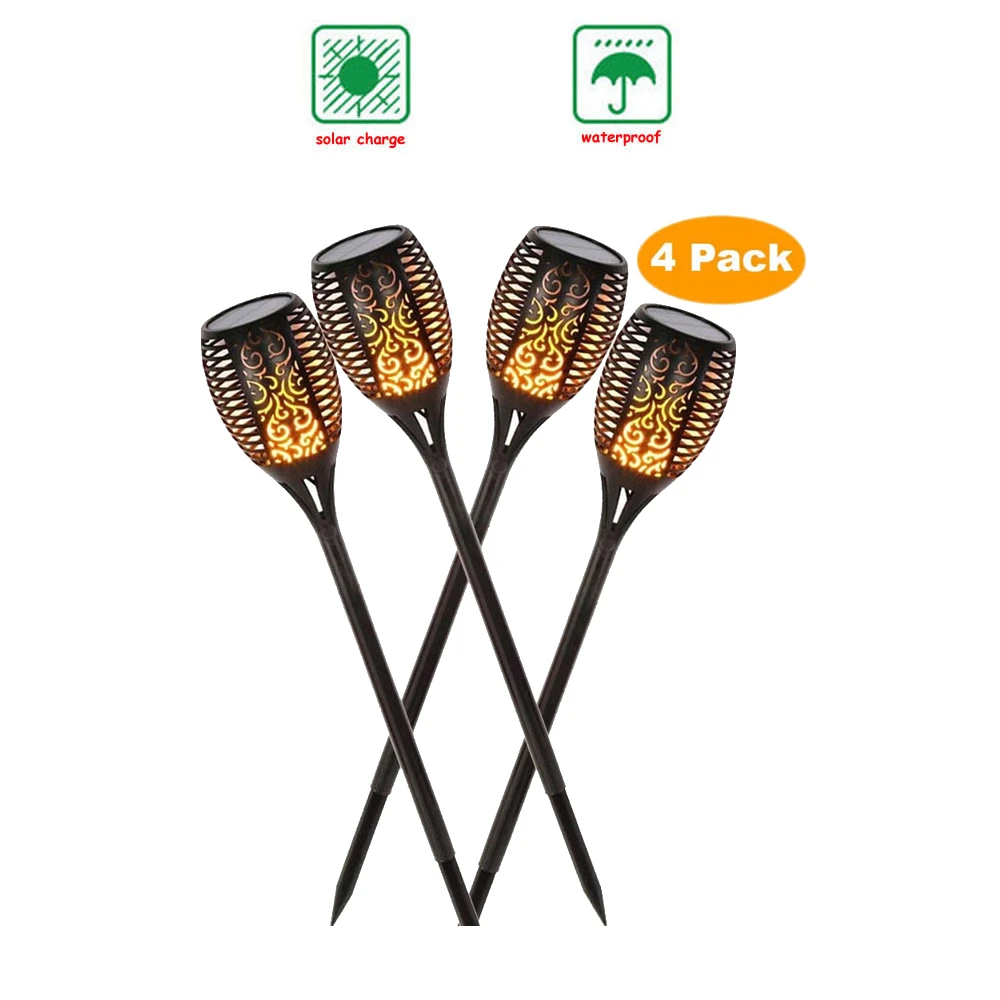 

1/8 pcs LED Solar Flame Light Lamp Flickering Waterproof Garden Decoration Landscape Lawn Lamp Path Lighting Torch Outdoor Spotl